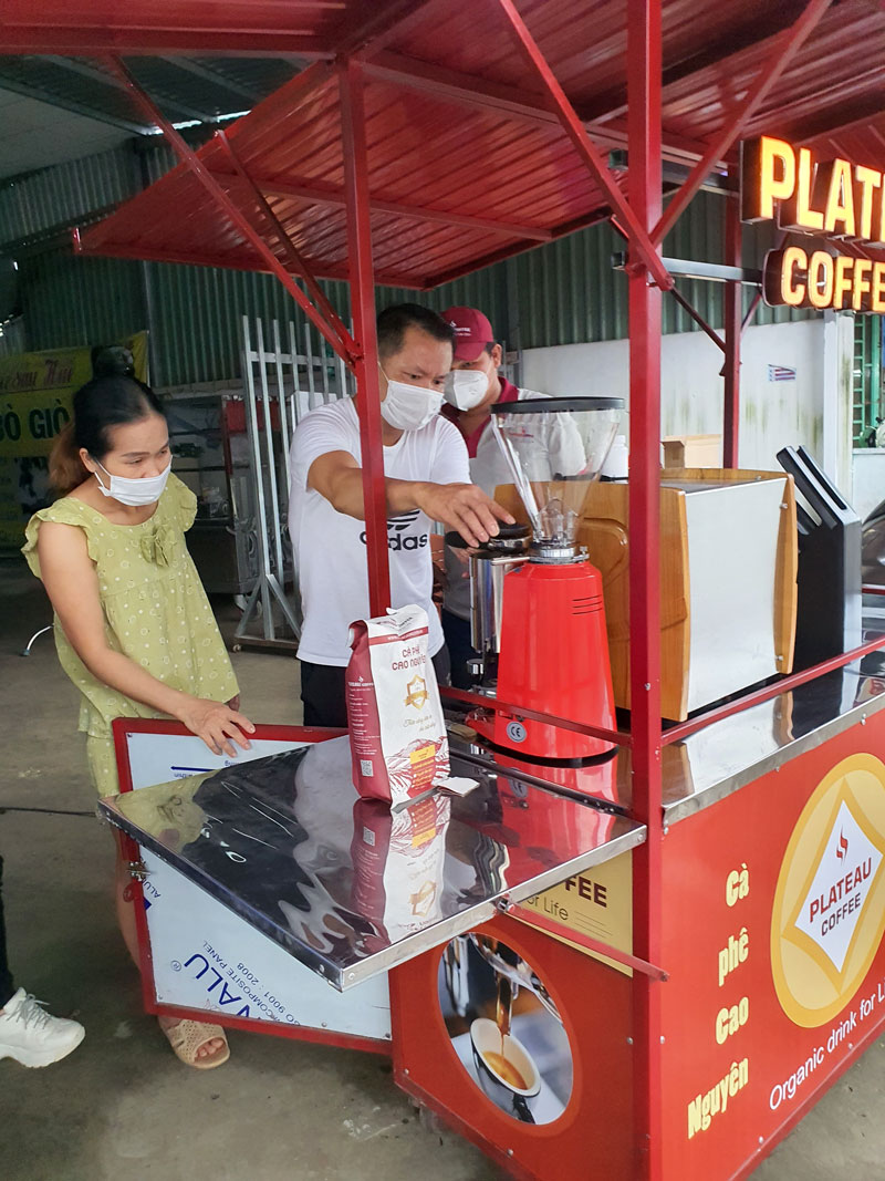 Xe bán cà phê Plateau Coffee